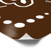 Poster Citrouille d'automne Brown (Coin)