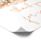 Poster Citrouille d'automne chute dans l'amour Merci pour (Coin)