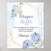 Poster Citrouille d'automne Diaper tomle Boy signe baby s (Devant)