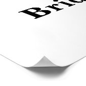 Poster Citrouille d'automne Fête des mariées (Coin)