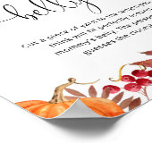 Poster Citrouille d'automne quelle taille est l'affiche d (Coin)