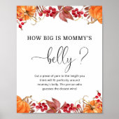 Poster Citrouille d'automne quelle taille est l'affiche d (Devant)