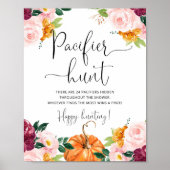 Poster Citrouille de Bourgogne Pacifique chasse baby show (Devant)