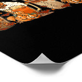 Poster Citrouille de café d'automne épice latte glacé cha (Coin)