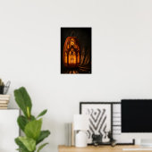 Poster Citrouille de cathédrale gothique (Bureau à domicile)