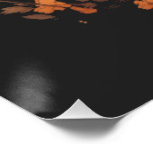 Poster Citrouille de fantôme Éffrayant Halloween (Coin)