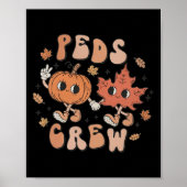 Poster CITROUILLE de l'équipage PEDS Thanksgiving Fall Nu (Devant)