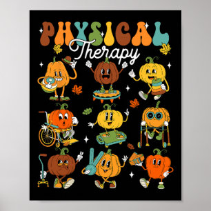 Poster Citrouille de physiothérapie Thanksgi