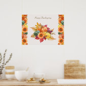 Poster Citrouille de Thanksgiving (Cuisine)