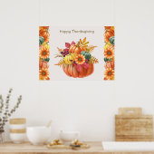 Poster Citrouille de Thanksgiving (Cuisine)