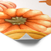 Poster Citrouille de Thanksgiving (Coin)