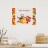 Poster Citrouille de Thanksgiving (Cuisine)