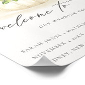 Poster Citrouille de tournesol rustique Floral Aquarelle (Coin)