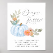 Poster Citrouille Déchets Raffle Baby Boy Douche (Devant)