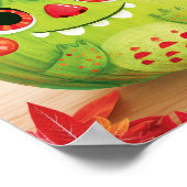 Poster Citrouille déguisée en monstre vert (Coin)