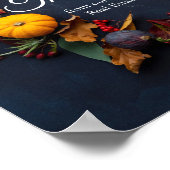 Poster Citrouille d'entreprise bon thanksgiving Wreath pe (Coin)