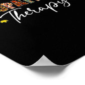 Poster Citrouille d'ergothérapie amusant Automne Arbre au (Coin)