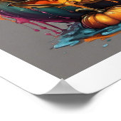 Poster Citrouille d'Halloween (Coin)