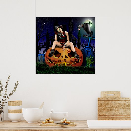 Poster Citrouille d'Halloween (Cuisine)