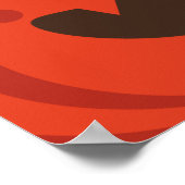 Poster citrouille d'halloween affamé (Coin)