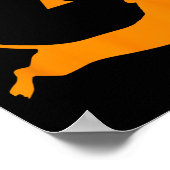 Poster Citrouille d'Halloween Dachshund Jack-o-lantern Co (Coin)