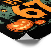 Poster Citrouille d'Halloween hantée par le mème 67 (Coin)