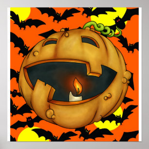 Poster Citrouille d'Halloween - SRF