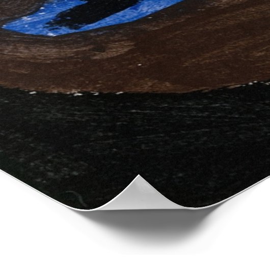 Poster Citrouille d'oiseaux bleus - Paul Klee 1939 (Coin)