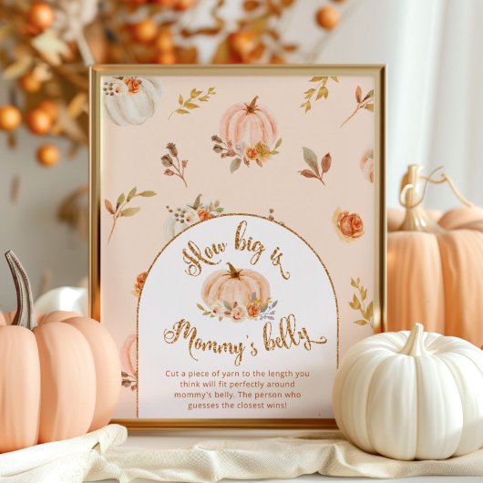 Poster Citrouille d'or quelle est la taille du jeu ventre