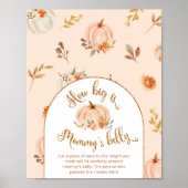 Poster Citrouille d'or quelle est la taille du jeu ventre (Devant)