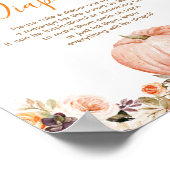 Poster Citrouille doux Rustique Floral Late Night Diapers (Coin)