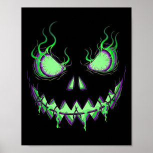 Poster Citrouille effrayant Jack-o'-lantern Enfants d'Hal