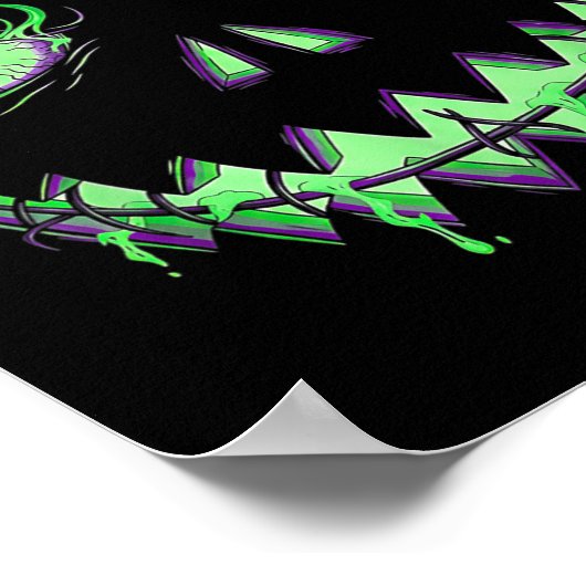 Poster Citrouille effrayant Jack-o'-lantern Enfants d'Hal (Coin)