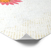 Poster Citrouille empilés Feuilles Automne Boho Florals A (Coin)