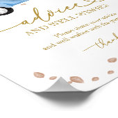 Poster Citrouille Fall Boy Baby shower Conseils & Voeux S (Coin)