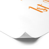 Poster Citrouille fantôme Halloween Bienvenue (Coin)