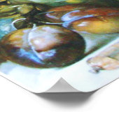 POSTER CITROUILLE, FRUITS ET VERRE (Coin)