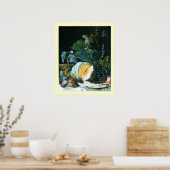 POSTER CITROUILLE, FRUITS ET VERRE (Cuisine)