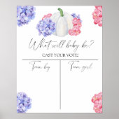 Poster Citrouille Genre révéler Garçon ou fille graphique (Devant)