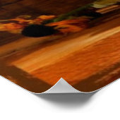 Poster Citrouille gentil de Thanksgiving (Coin)