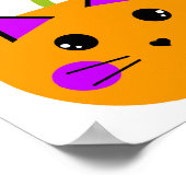 Poster Citrouille Halloween Chat S'il vous plaît prendre (Coin)