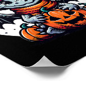 Poster Citrouille Halloween Dragon (Coin)