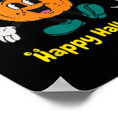 Poster Citrouille Halloween éffrayant Et Mignon (Coin)