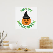 Poster citrouille "HAPPY HALLOWEEN" (Cuisine)