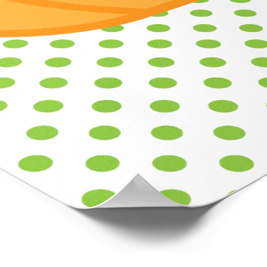 Poster Citrouille Kawaii Jack-o'-lantern Imprimer (Coin)