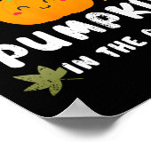 Poster Citrouille Le Plus Cutest Dans Le Patch Costume D' (Coin)