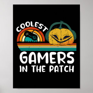 Poster Citrouille le plus frais dans Patch drôle Costume 