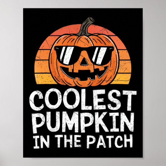 Poster Citrouille le plus froid dans le Patch Halloween A (Devant)