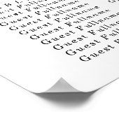 Poster Citrouille mariage Cartes de sièges rose d'automne (Coin)