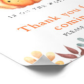 Poster Citrouille \ Merci pour venir (Coin)